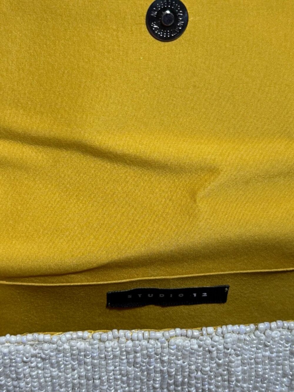 NWT Lemon Beaded Bag TikTok Viral Summer Purse White Yellow Shoulder Bag - Picture 10 of 11